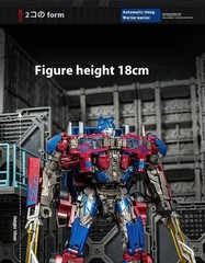 Two Forms Commander Robot Style Action Figure 18cm Alloy Car Model Holiday Gift