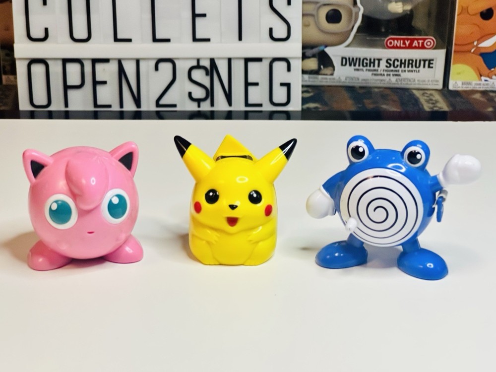 Vintage Nintendo Pokémon Deluxe Desktop Set by Toy Island 1999 Lot of 3