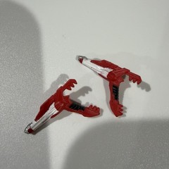 Lot of 4 Power Ranger Action Figures, Red, Green, Yellow and Pink w Accessories
