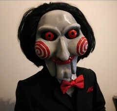 Saw Billy Puppet Figure 65 cm | Life Size Hand Dressed Suit | Horror Collectible