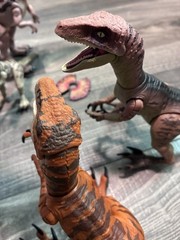 Jurassic Park Jurassic World Amber And Hammond Collection Dinosaur Lot Of 4