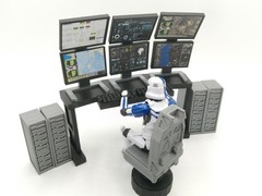 1:18 Scale Command Center Computer Diorama Set for 4″ Star Wars Figures