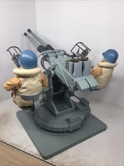 1/6 CUSTOM WW2 US NAVY BOFORS 40MM ANTI AIRCRAFT GUN BATTERY + 2 CUSTOM FGURES