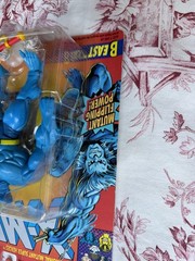 Toy Biz X-Men Beast Action Figure, Carded, Blue/Yellow/Black, Bar Included