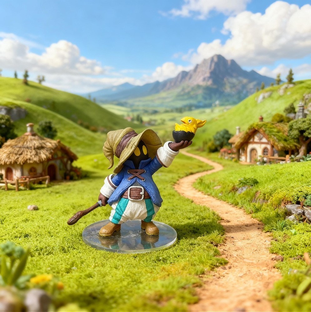 Black Mage Fanart Miniature || Handpainted Resin Figure (3.25”)