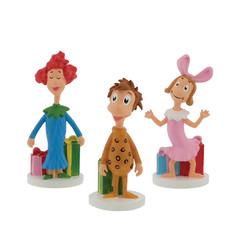 Grinch Village Figures Set Whoville Whos Cindy Lou Max 6pc Christmas Figurines