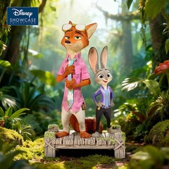 Authentic Enesco Disney Zootopia 2 Judy Nick Figurine Tabletop Decoration