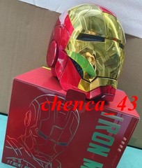 US Ship!!! Iron Man 1:1 MK5 Deformable Voice Control Wearable Helmet Boxed Gift