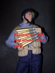 1/6 scale resin cast Toy REPLICA-WW2 US 40mm AA shells for 12inch GI Joe- TOY!