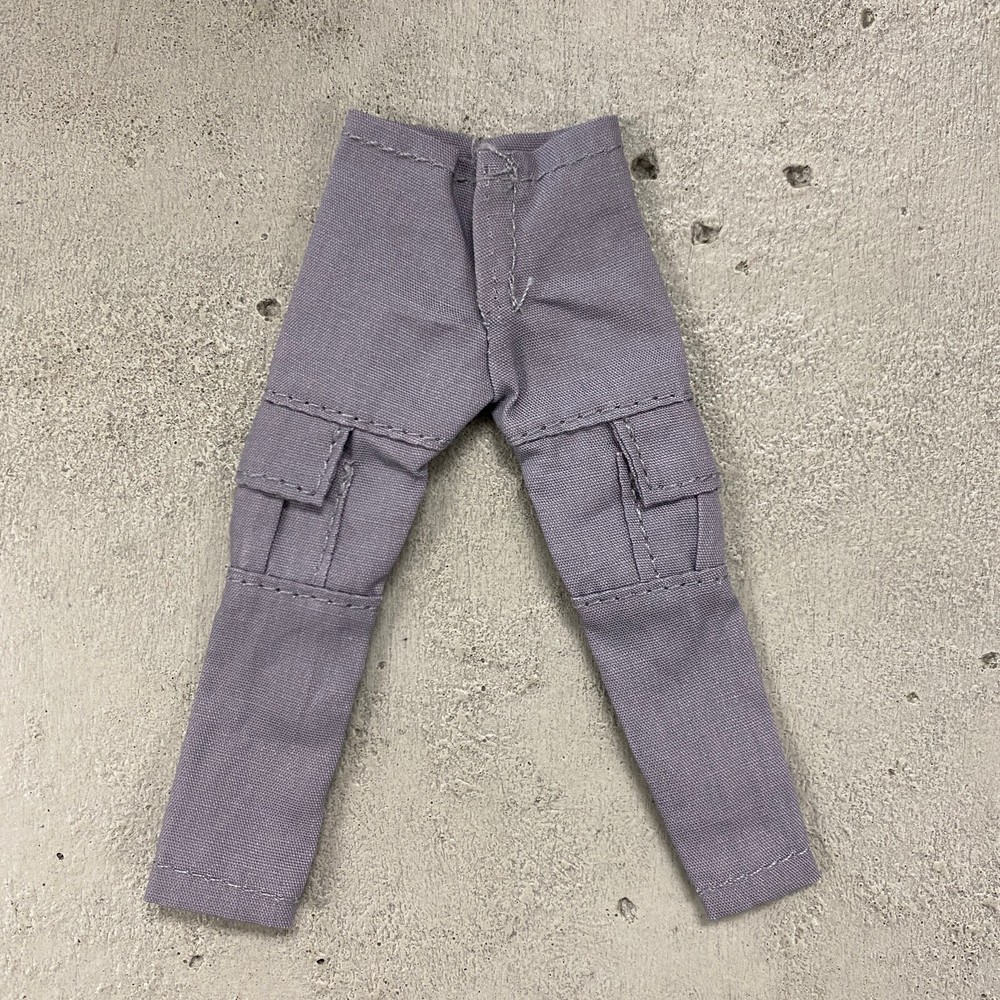 SU-CGS-GRY: 1/12 Slim Grey Cargo Pants for Mezco Marvel Legends Nota Slim Body
