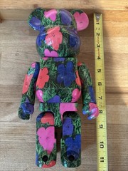Medicom BE@RBRICK Andy Warhol Flowers 100% 400% Bearbrick Figure Set READ