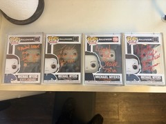 Funko Pop! Movies 4 Michael Myers Halloween (5autos)Signed JSA TT83064