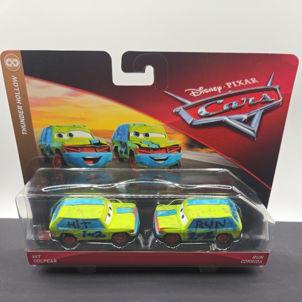 DISNEY PIXAR CARS THUNDER HOLLOW (HIT GOLPEAR & RUN CORRIDA)