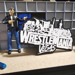 WWE Mattel WrestleMania 42 Vegas Large Logo Accessory