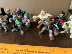 Indiana Jones Gi Joe Combat Adventure Heroes figures mechanic swordsman skeleton
