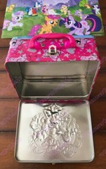 2013 My Little Pony Lunch Box & 48 pc Puzzle & 1 Pinkie Pie Figure Hasbro