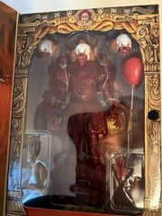 NEW RARE NECA ULTIMATE BLOOD PENNYWISE 7″ Welcome to Derry IT In Hand Look!!