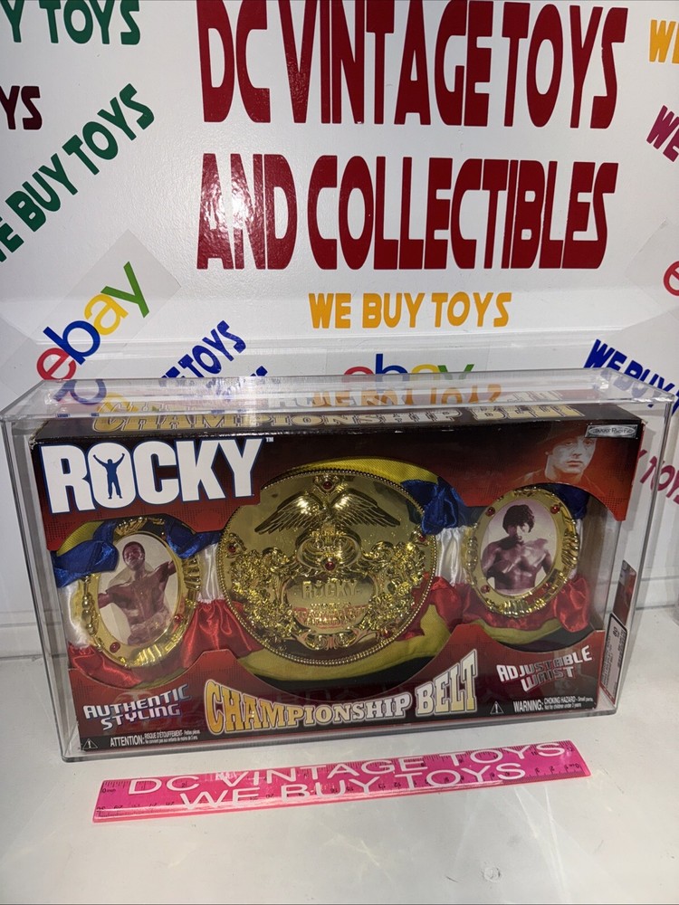 Jakks Pacific Rocky Balboa Championship Belt Sylvester Stallone AFA 80 NEW 🔥