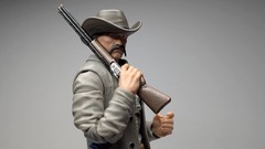 1:12 custom painted Steel Marshall, GI JOE, Cowboy, head sculpt