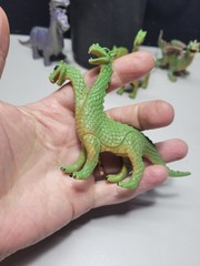 Mixed lot of (5) Hard Plastic Dragons Fantasy Dungeons & Dragons 2 Headed Hydra