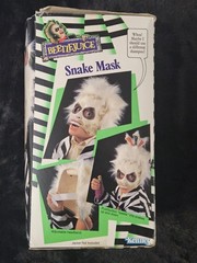 BNIB Vintage Beetlejuice Snake Mask Kenner 1990 ! Halloween Super Rare Open Box