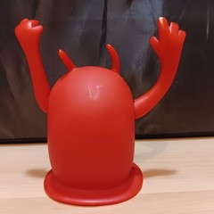 2008 THQ De Blob Video Game Toy Figure Red Plastic 4″
