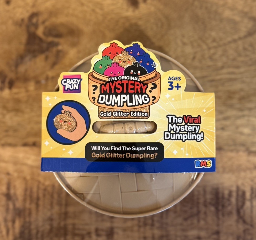 The Viral Mystery Dumpling! Gold Glitter Edition Crazy Fun Sealed Squishy Bun!