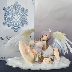 MX Anime White Angel PVC Action Figure 1/4 Scale 18cm Model for Adults