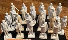 Vintage 1950s MARX President Figures White – Variety: pick 1 or many presidents