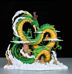 24cm DB Z Goku & Shenron Action Figure PVC Statue Anime Model Gift Toy