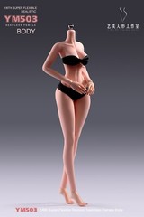 USA 1/6 Yi Ji Silicone Woman Action Figure Body YM503 Pale Suntan Tan Skin Toys