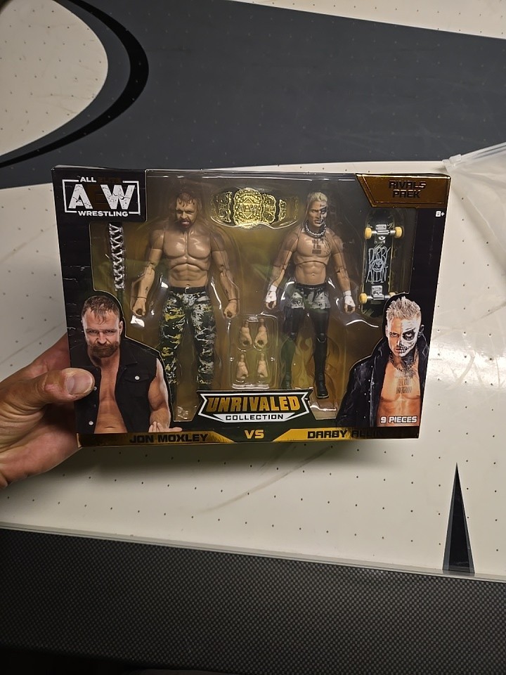AEW Jazwares Unrivaled JON MOXLEY & DARBY ALLIN Rivals 2 Pack Amazon Exclusive