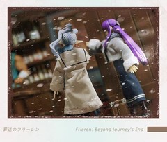 SP-FR-2PK: 1/12 custom winter outfits & travel case set for SHF Frieren and Fern