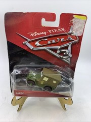 DISNEY PIXAR CARS 3 SARGE MILITARY GREEN JEEP DIECAST TOY CAR 2016 MATTEL C1