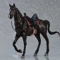 1/12 Scale Action Figures Figurine Mini Horse Figurine Desktop Miniature Black