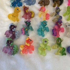 My Little Pony Blind Bag Lot of 47 Mini 2″ MLP Figures w/ Glitter & Transparent