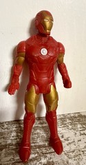 Marvel Iron Man Red & Gold Plastic Action Figure 2014 Comic Book Heroes