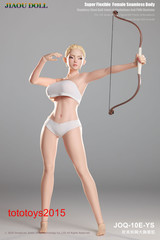 JIAOU DOLL 1/6 JOQ-10E European Female Big Bust Steel Skeleton Figure Body Toy