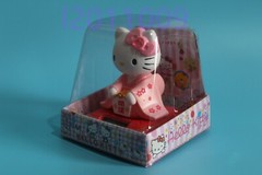 Pink Japanese Kimono Hello Kitty Solar Bobble-Head Action Figures Toys Gift