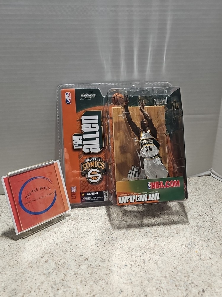 2003 McFarlane NBA Seattle Sonics Ray Allen #34 Series 5 White “Chase” Variant
