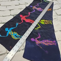 Rainbow Art Community Tribal Scarf Unsex One Size Silky Feel 50″ X 7.5″