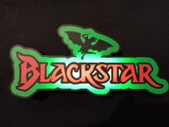 Retro Blackstar logo lightbox sign light box display for Black Star display