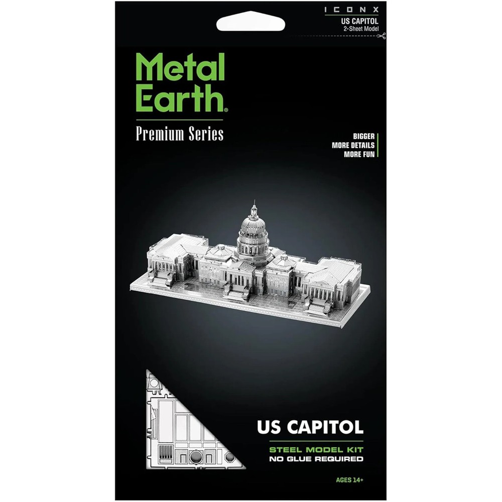 United States – U.S. Capitol Building 3D Figure Model Kit (Steel, Hard Difficul