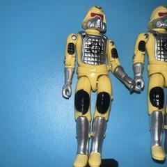 GI Joe Cobra Yellow De Aco Black Major Custom commando with 3 support troopers