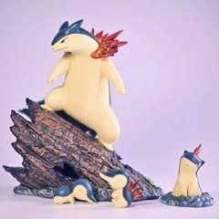 Pokemon Typhlosion Quilava Cyndaquil Figure 13cm PVC Action Statue Model Toy