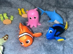 Lot of 9 Disney Pixar Finding Nemo PVC Play Toy Figures or Cake Toppers
