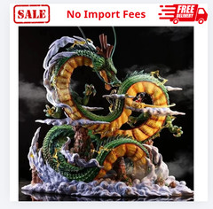 24cm Dragon Ball Shenron & Goku PVC Action Figure Collectible Model No Box