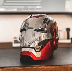 US SHIP! AUTOKING Iron Man MK5 1:1 Helmet Halloween Wearable Voice-control Mask
