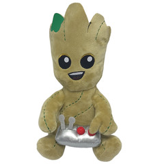 Kidrobot Guardians Of The Galaxy Teen Groot Playing Video Games Plush Marvel