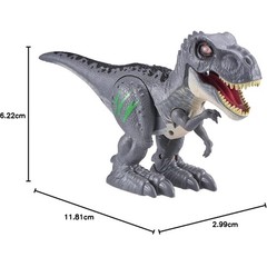 Kids Robo Alive Attacking Grey T-Rex Dinosaur Robotic Toy by Zuru- New & Sealed
